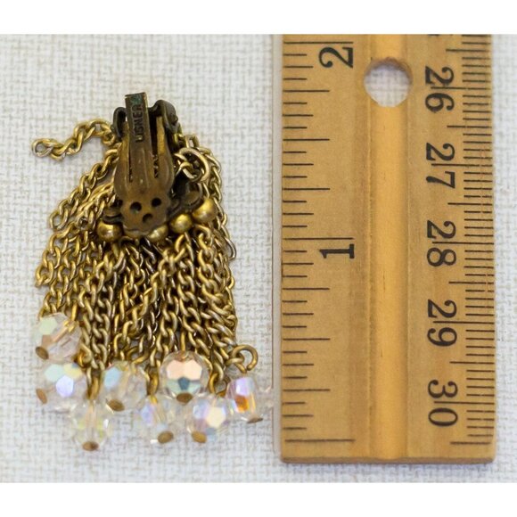 Vintage Shaggy Multi-Chain Dangle Earrings - i1 - Picture 2 of 2